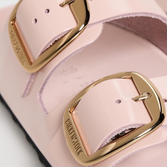 BIRKENSTOCK ARIZONA Big Bickle High Shine Light Rose Sandals - Picture 10 of 14